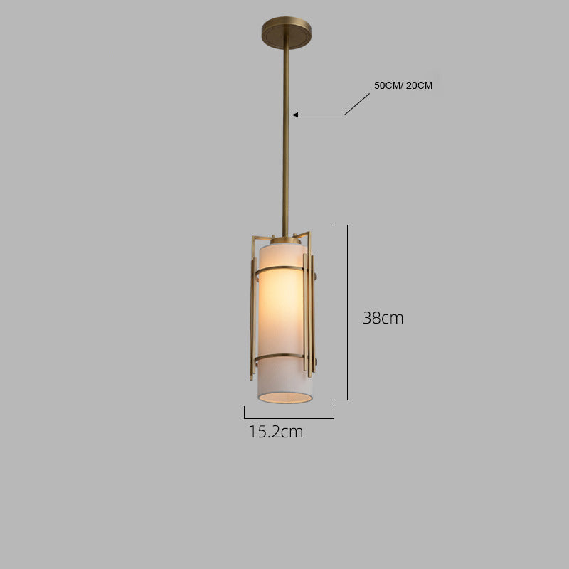 Warm Brass Pendant Light Fixture