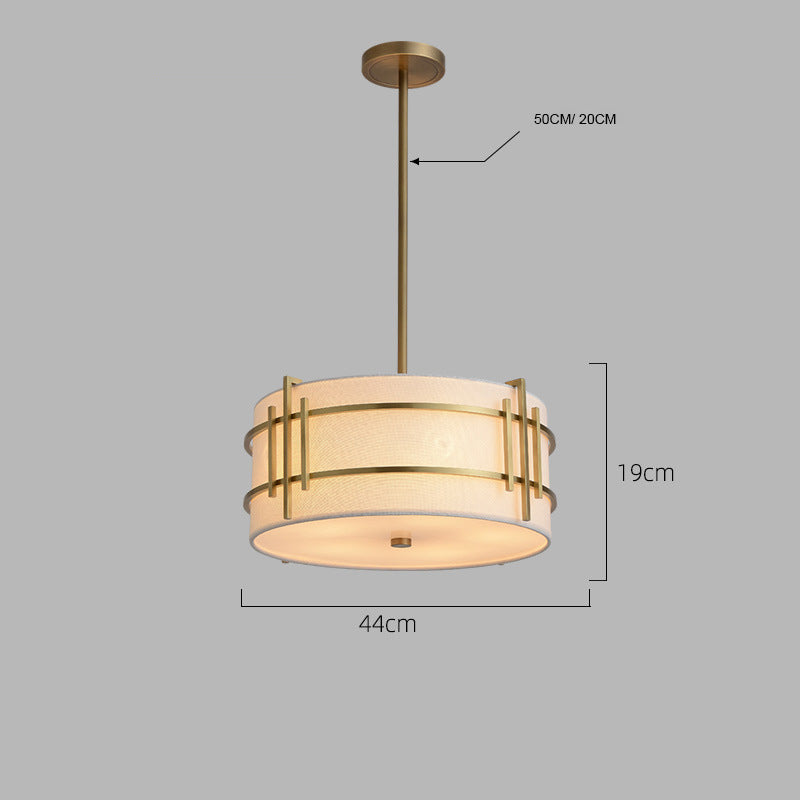 Warm Brass Pendant Light Fixture