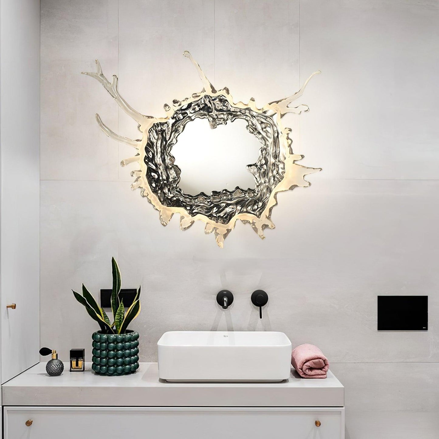 Water Drop Mirror Wall Lamp