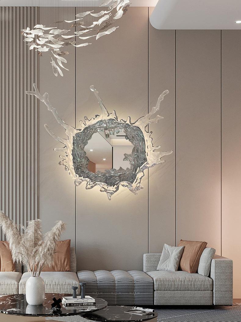 Water Drop Mirror Wall Lamp