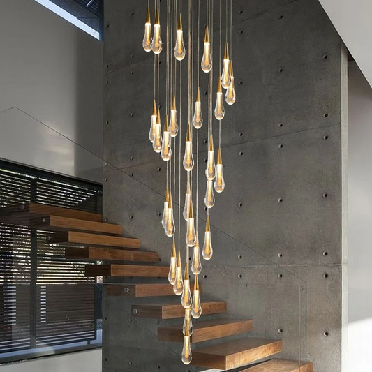 Waterdrop Crystal Pendant Light Fixture