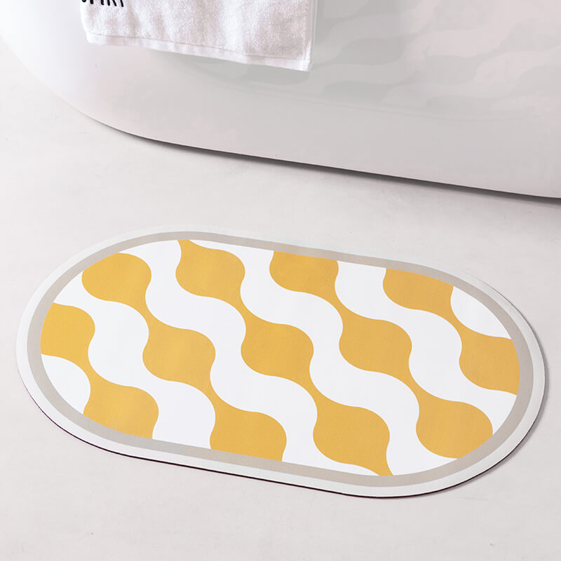 Wave Diatom Mud Bath Mat