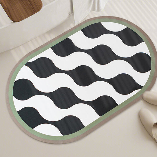 Wave Diatom Mud Bath Mat