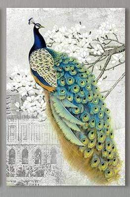 Afropavo Stretched Canvas - Nordic Side - Acrylic Image, best-selling, Canvas Image