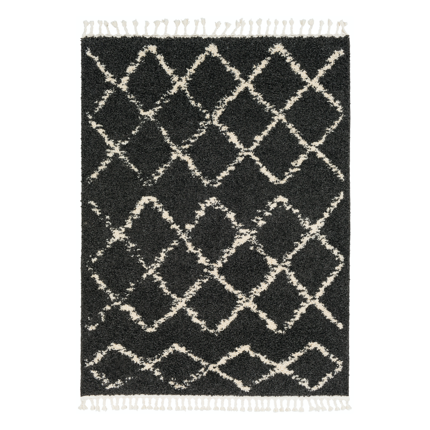 Berber Ebony Shag Rug - Nordic Side - 