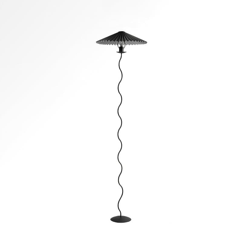 Wiggly Pleated Floor Lamp