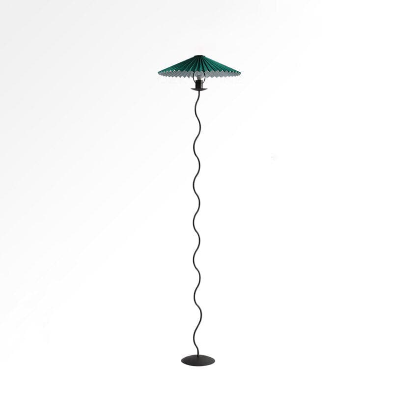 Wiggly Pleated Floor Lamp