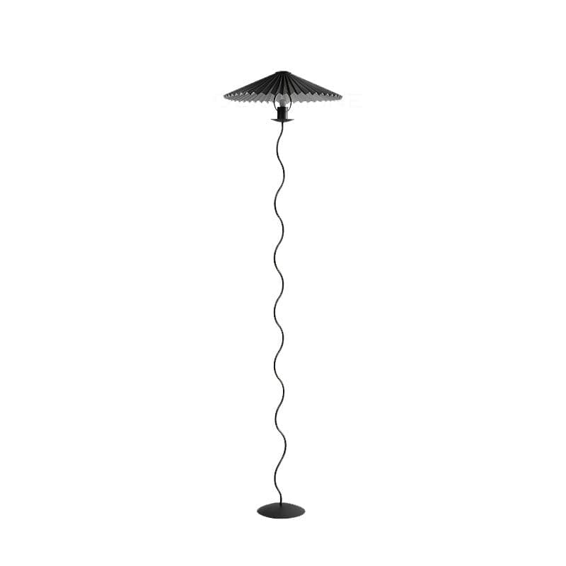 Wiggly Pleated Floor Lamp