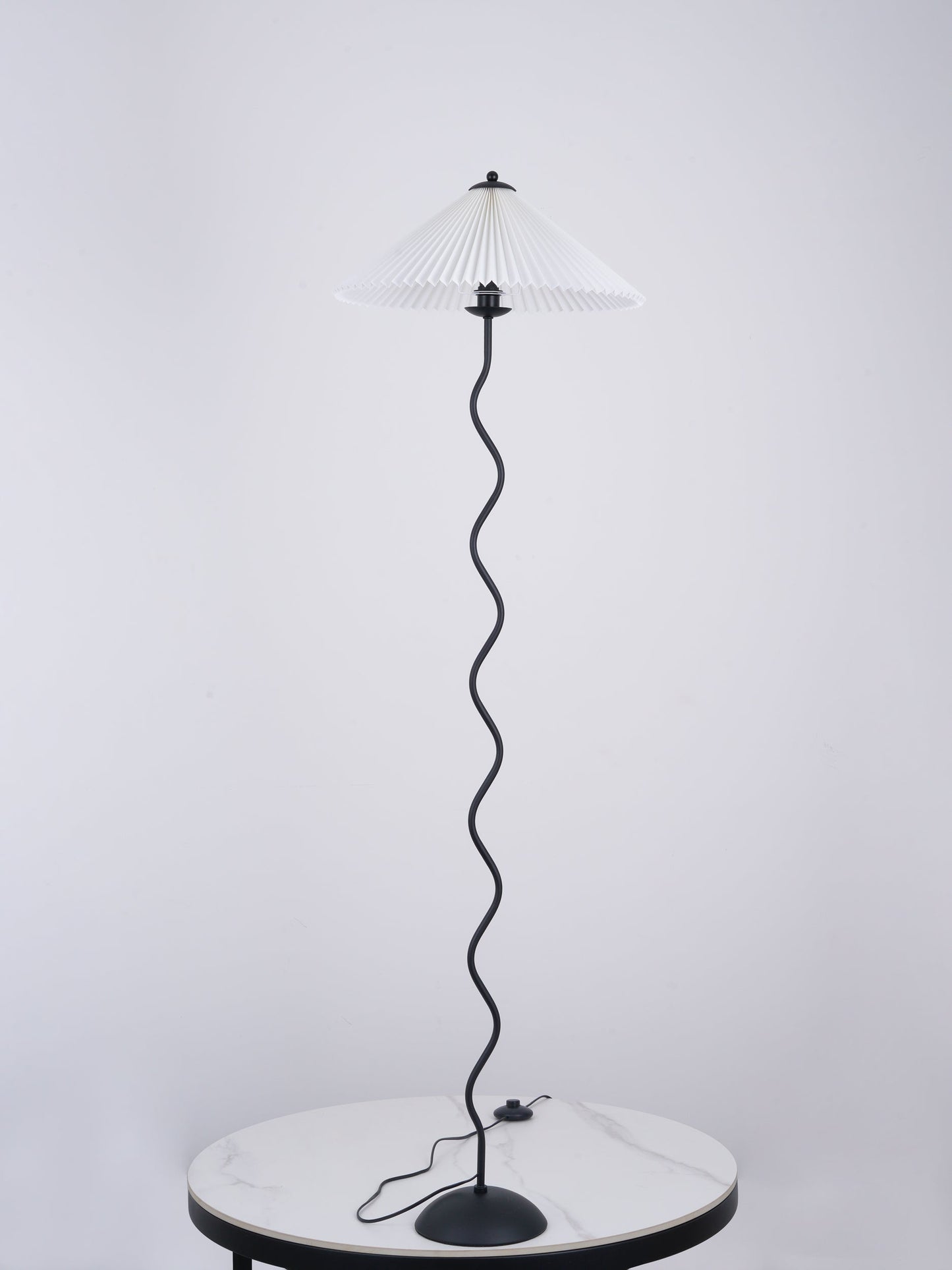 Wiggly Pleated Floor Lamp