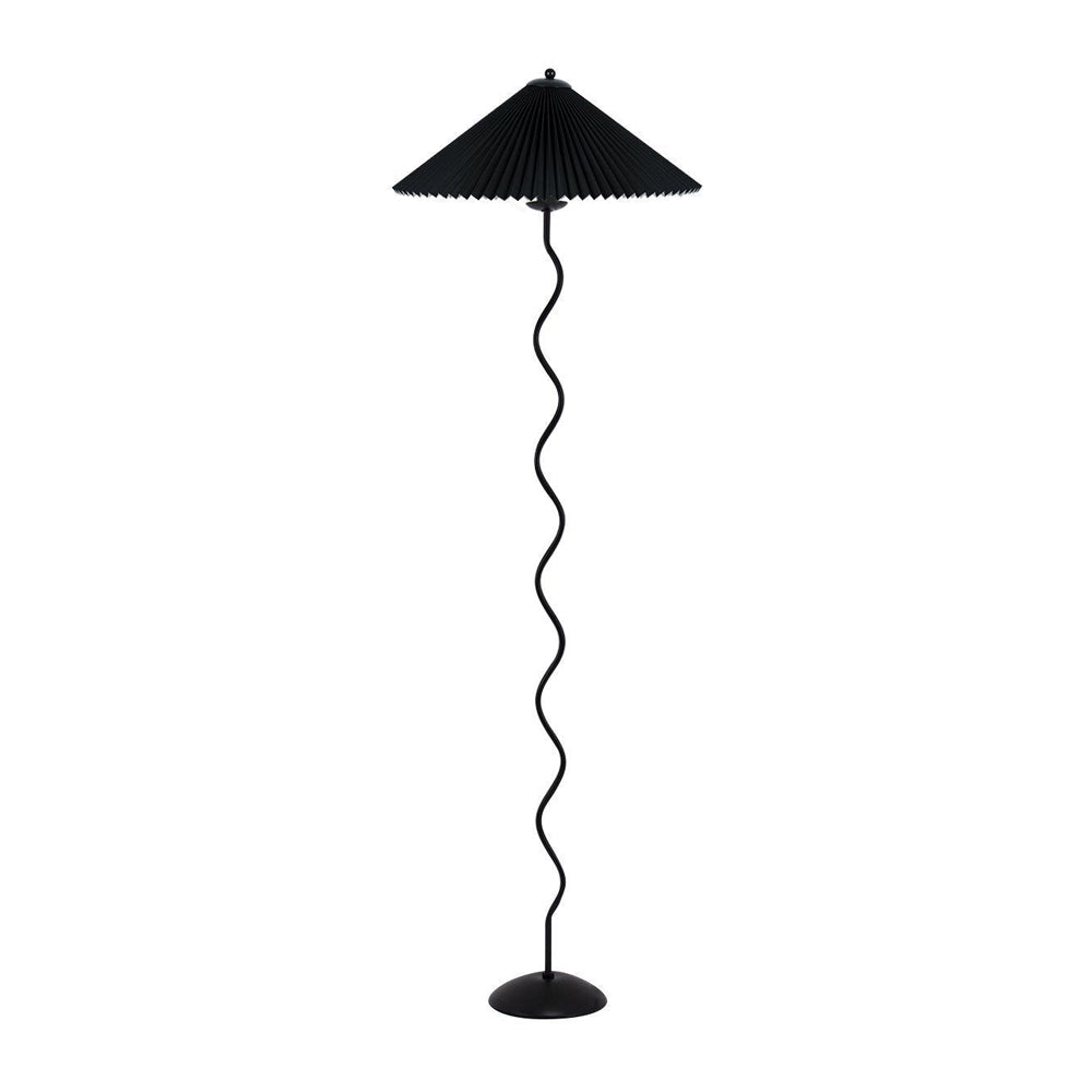 Wiggly Pleated Floor Lamp