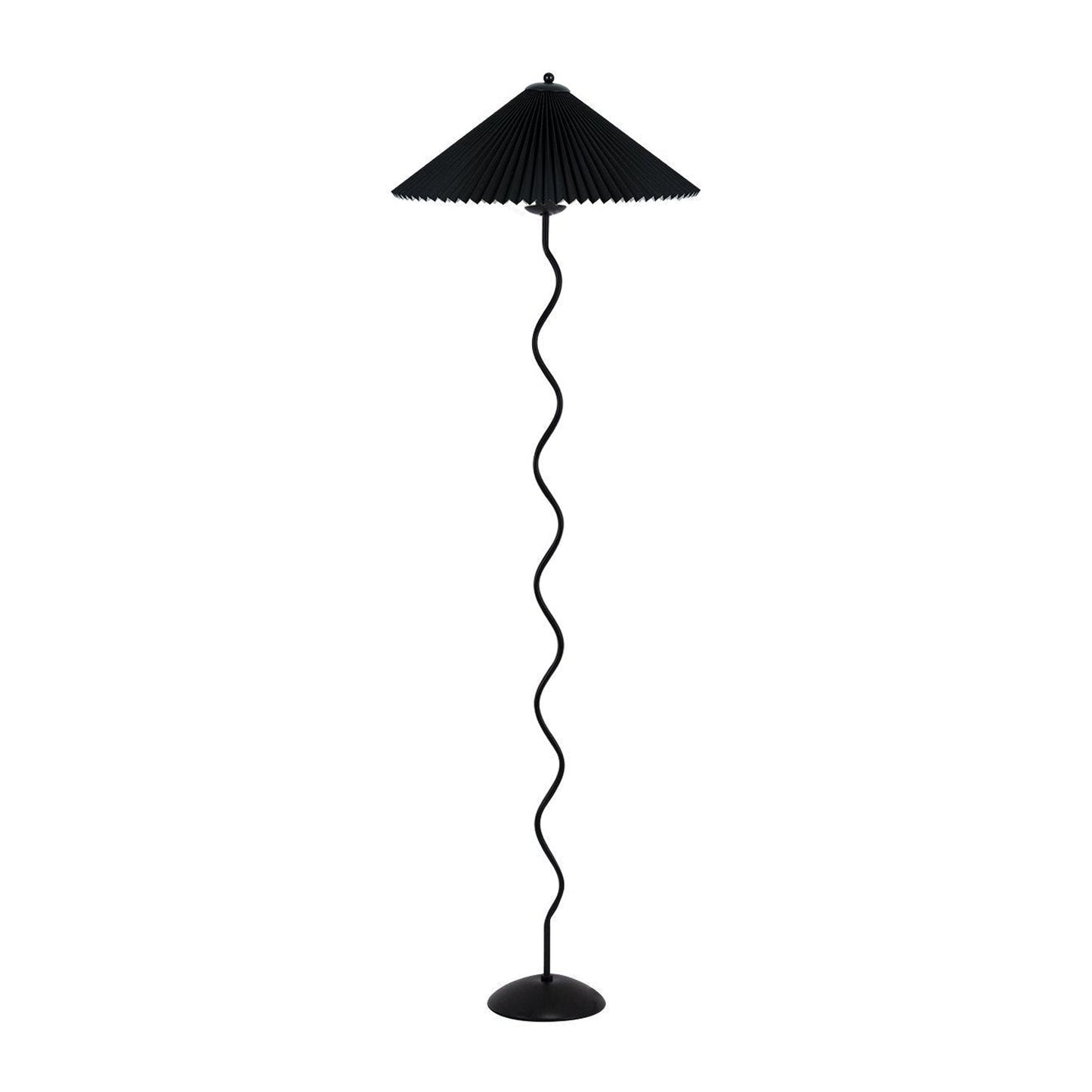 Wiggly Pleated Floor Lamp