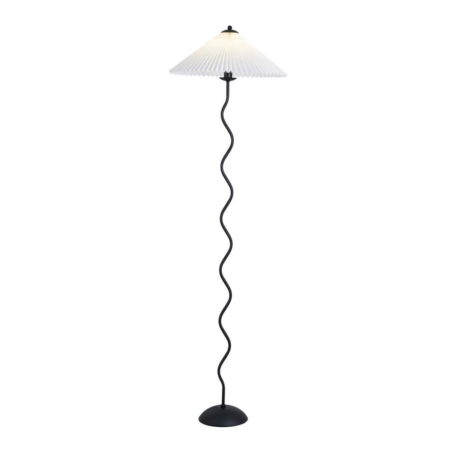 Wiggly Pleated Floor Lamp