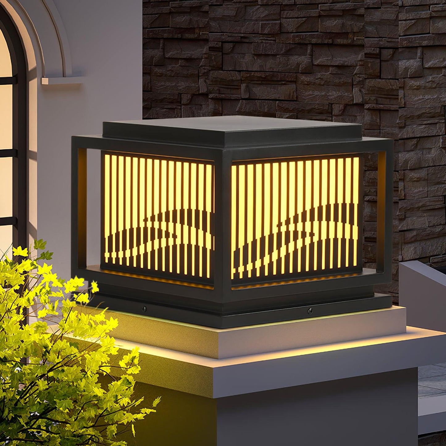 Window Grille Outdoor Post Light