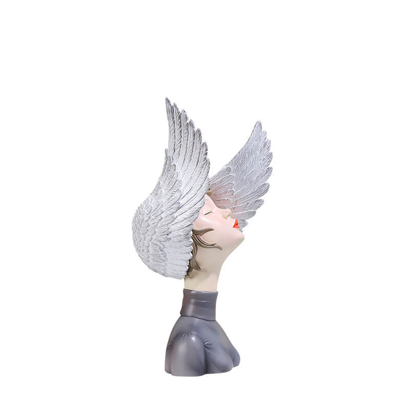 Wing Girl Resin Decoration