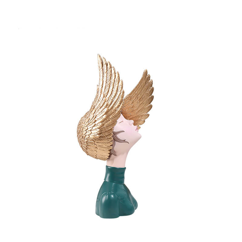 Wing Girl Resin Decoration