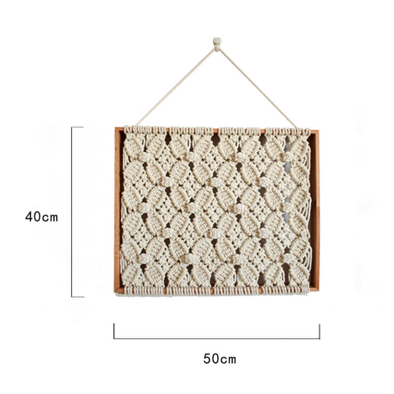 Wood Frame Woven Wall Art