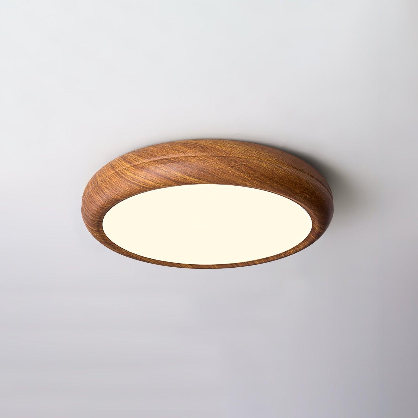 Wood Grain Round Ceiling Lamp