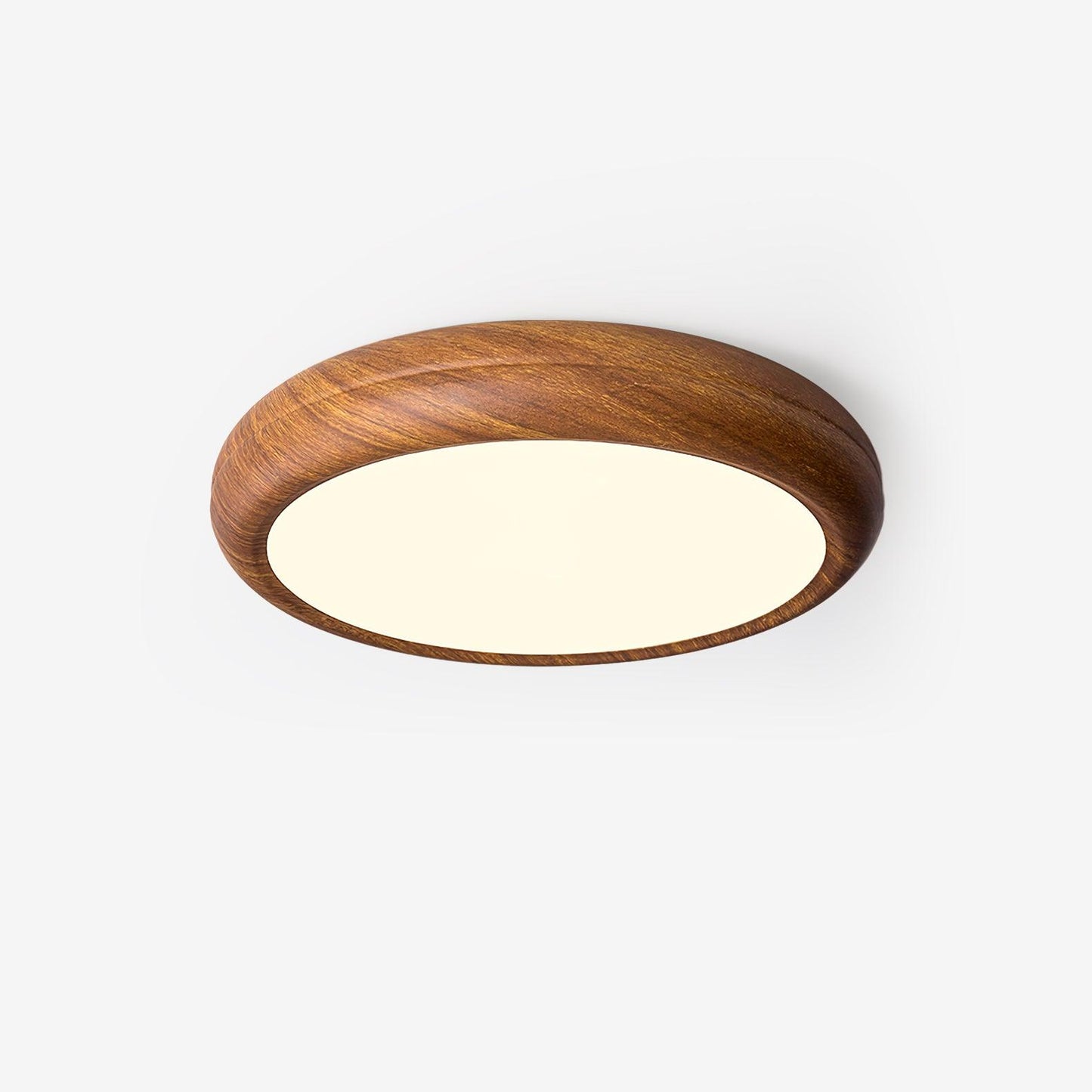 Wood Grain Round Ceiling Lamp