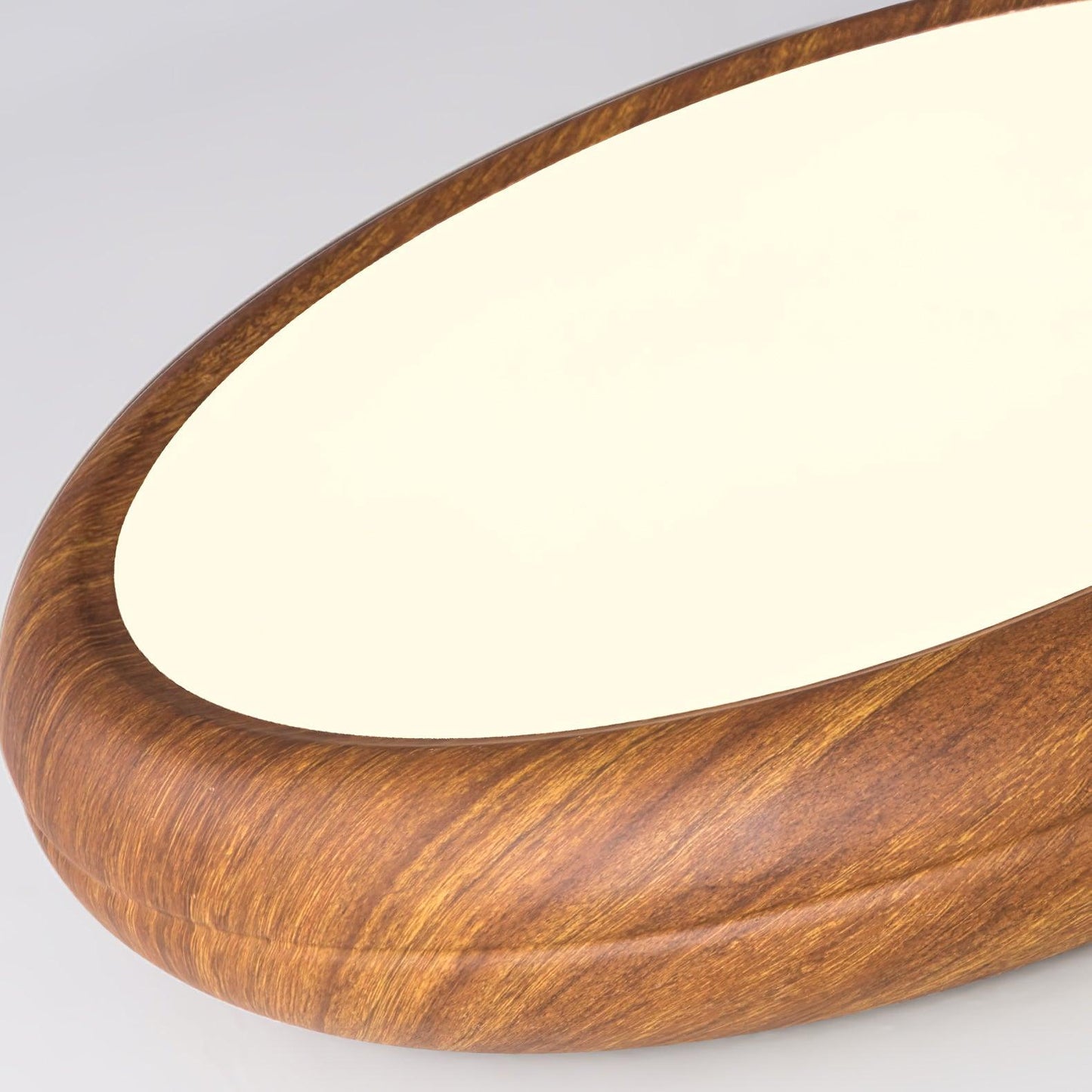 Wood Grain Round Ceiling Lamp