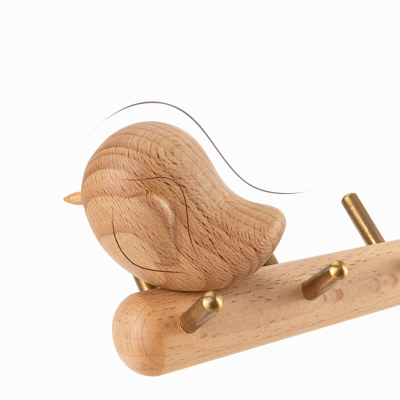 Wooden Bird Stylish Desktop Rack