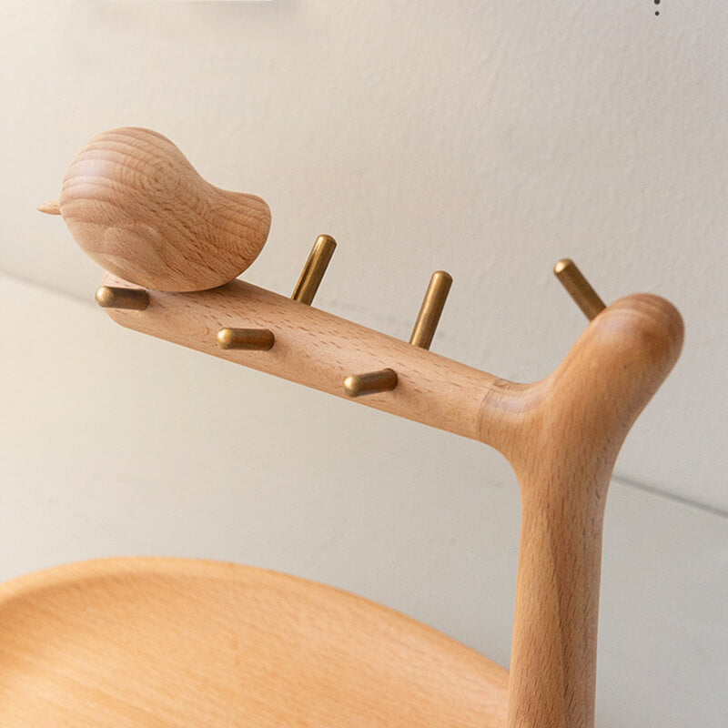 Wooden Bird Stylish Desktop Rack