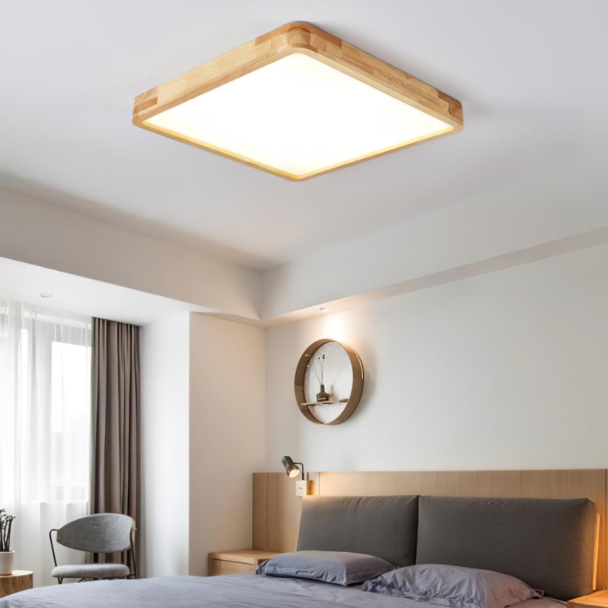 Wooden Geometric Ceiling Light