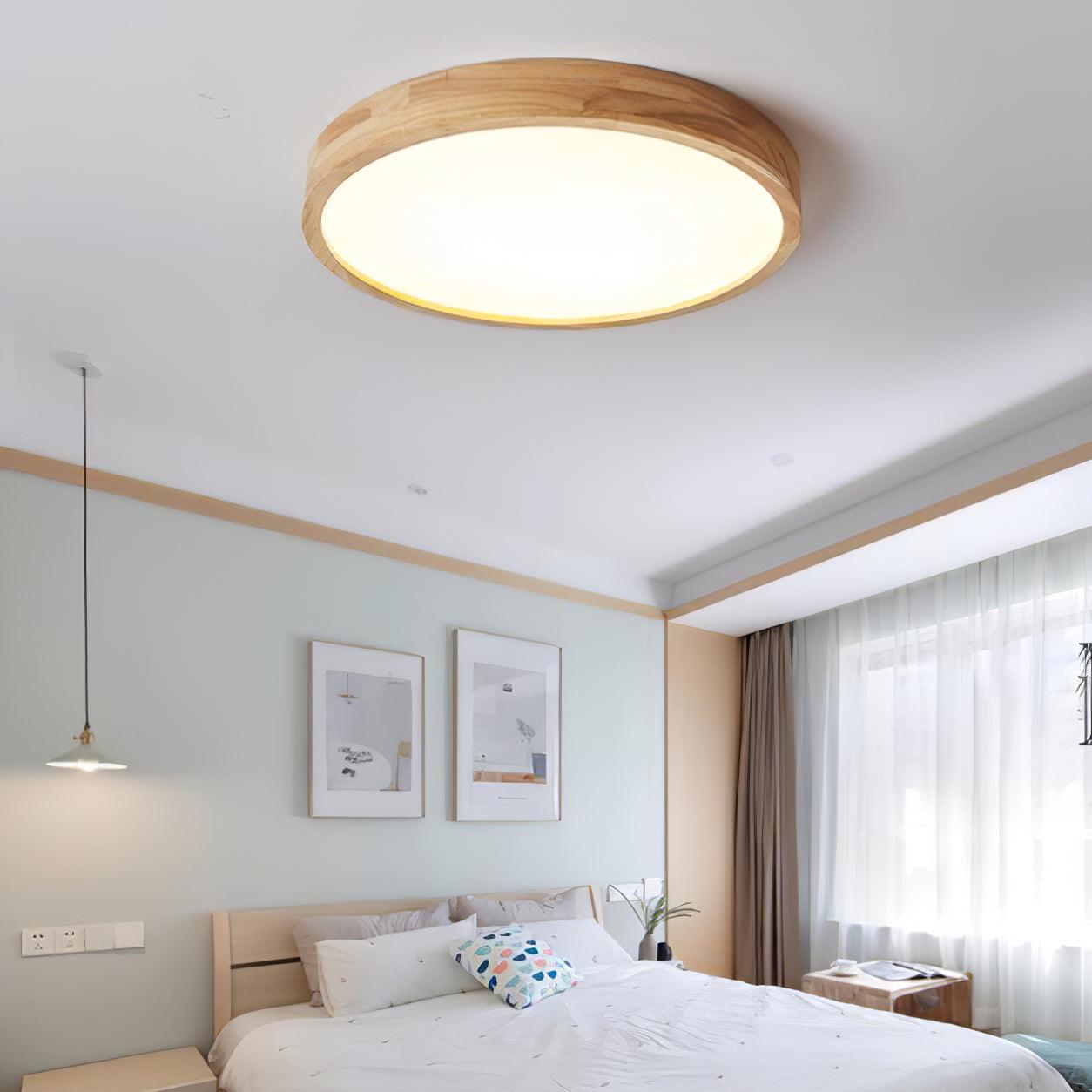 Wooden Geometric Ceiling Light