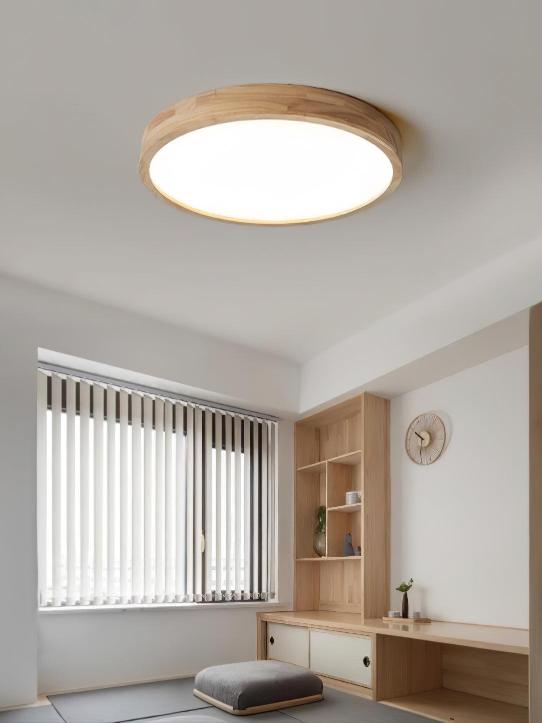 Wooden Geometric Ceiling Light