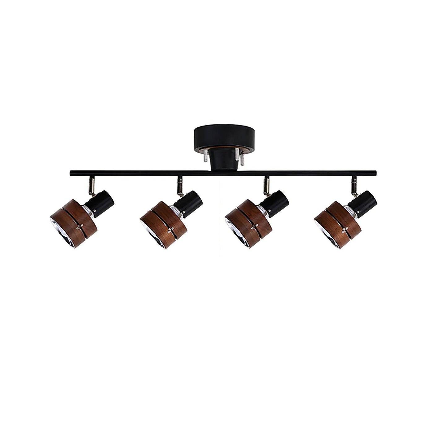 Wooden Adjustable Spot Ceiling Lamp