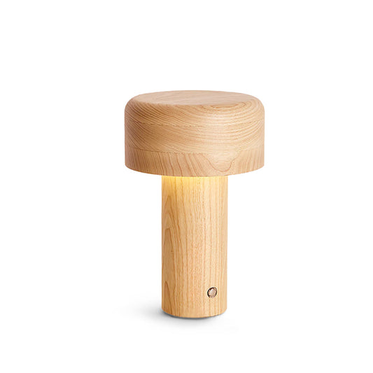 Wooden Tower Table Lamp