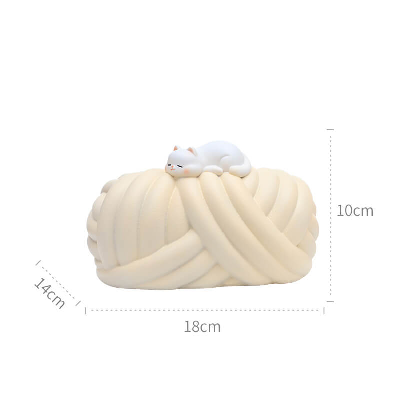 Wool Ball Ceramic Tissue Holder