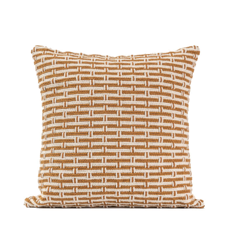 Woven Grid Decorative Throw Pillow