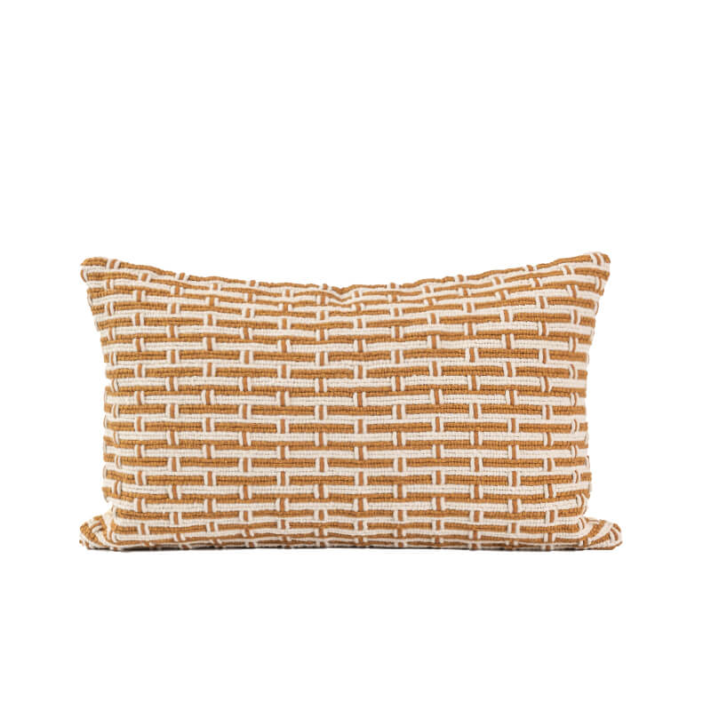 Woven Grid Decorative Throw Pillow