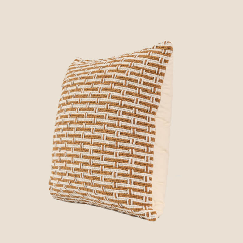 Woven Grid Decorative Throw Pillow