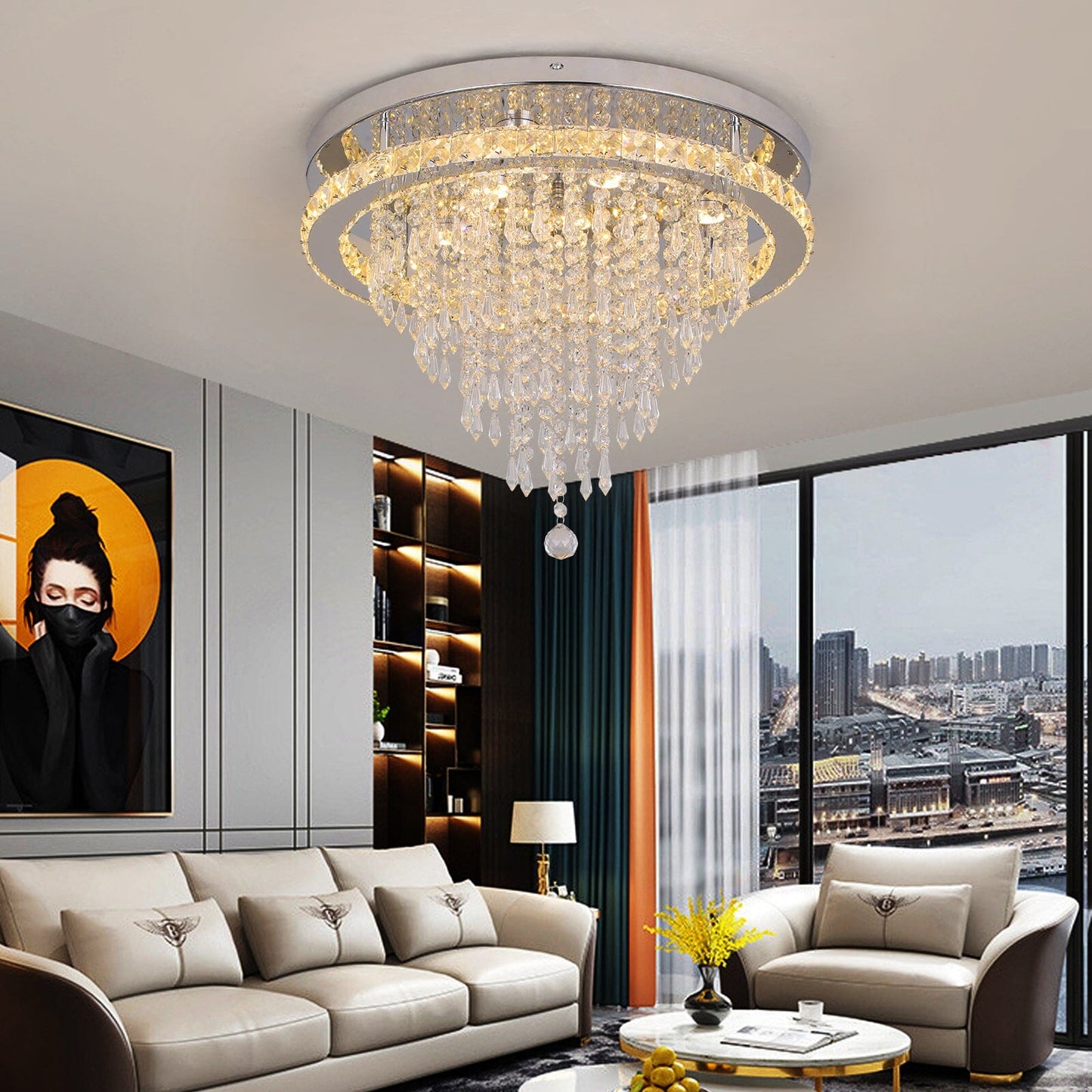 Ava Crystal Elegant Chandelier