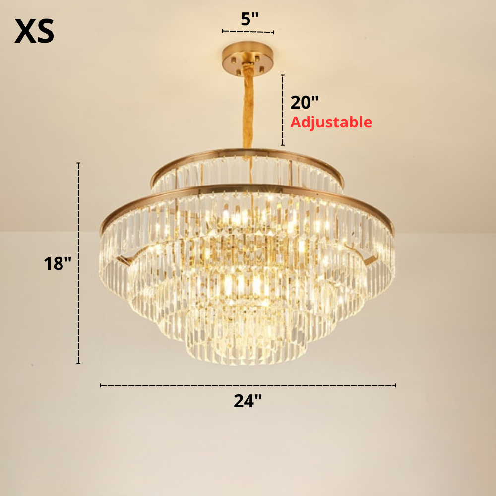 Modern Glass Crystal Chandelier