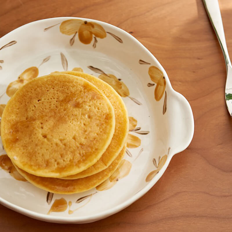 Yellow Flower Ceramic Bakeware Set