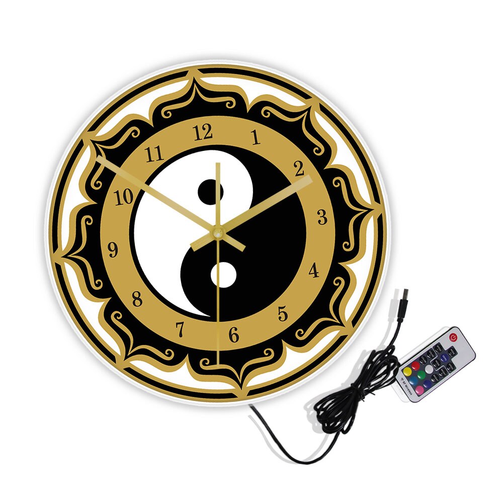 Yin Yang Modern Wall Clock Decor