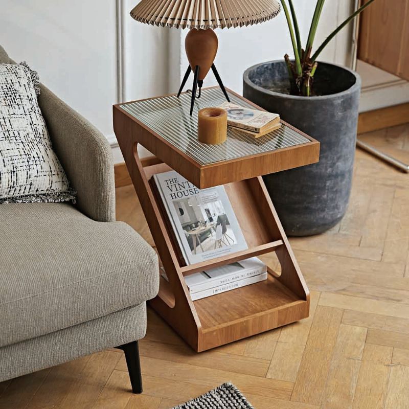 Z-Shaped Modern Side Table