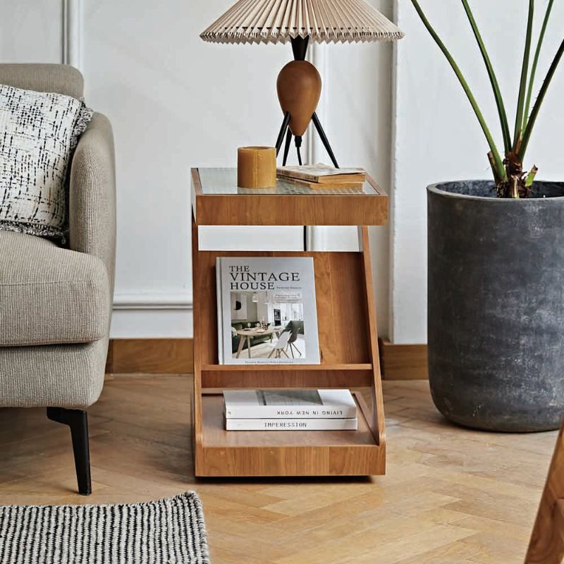 Z-Shaped Modern Side Table