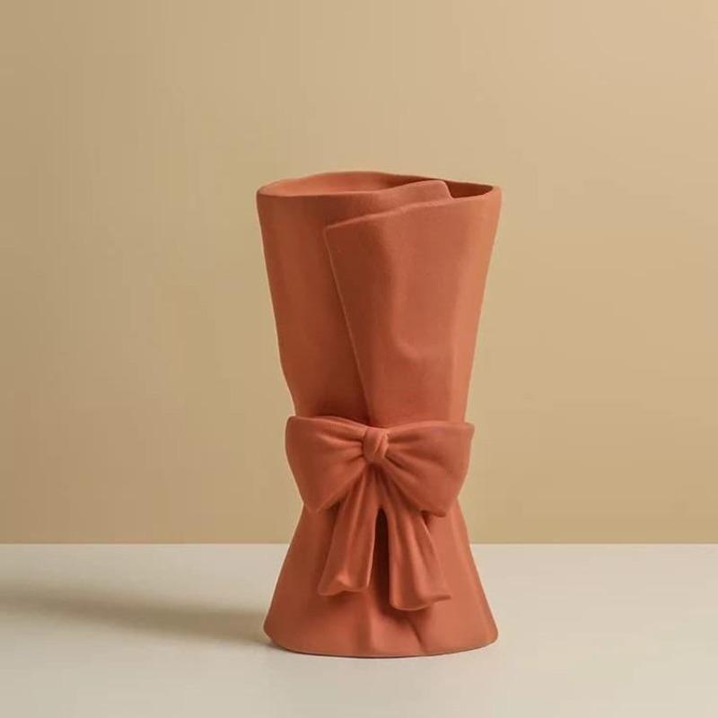 Bowknot Minimalistic Bowknot Ceramic Vase