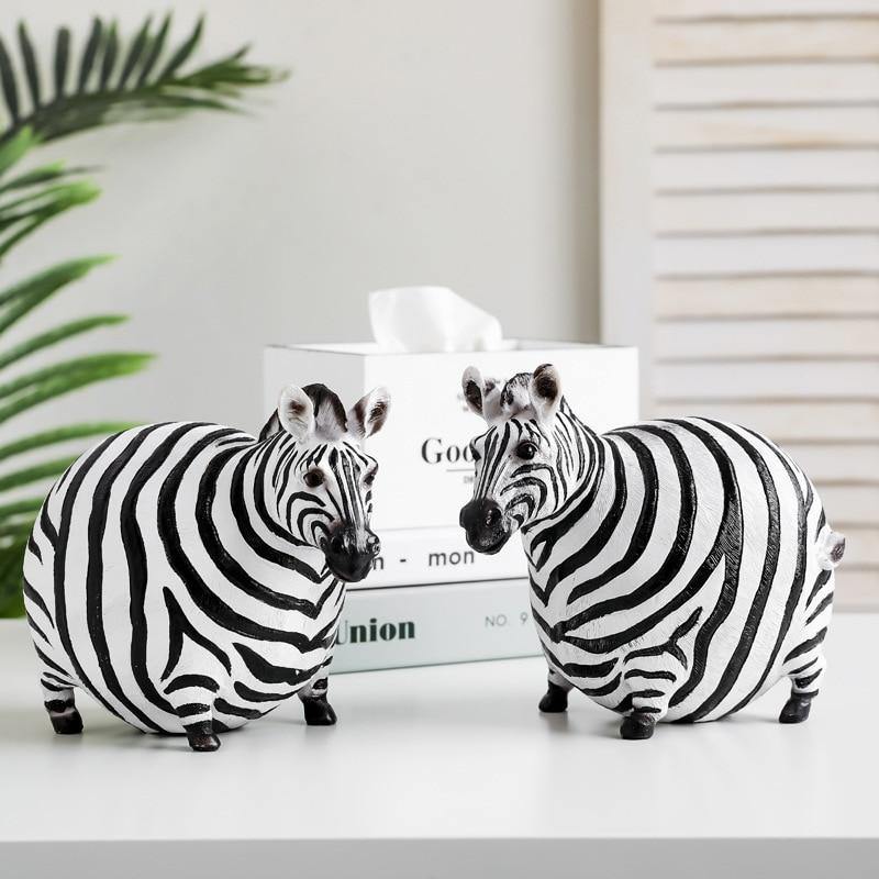 Chubby Zebra Figurine - Nordic Side - zebra