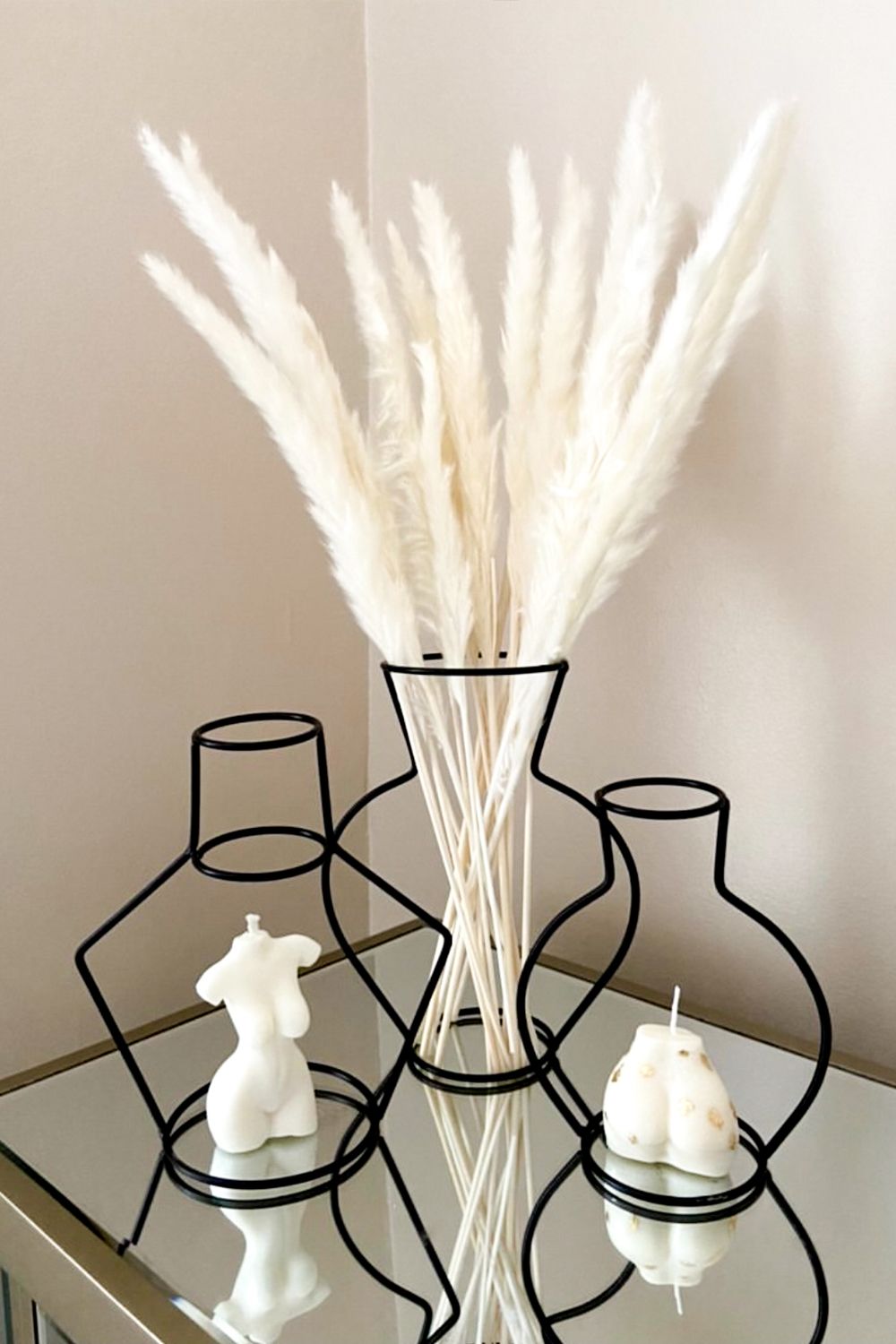 Modern Line Vase & Pampas