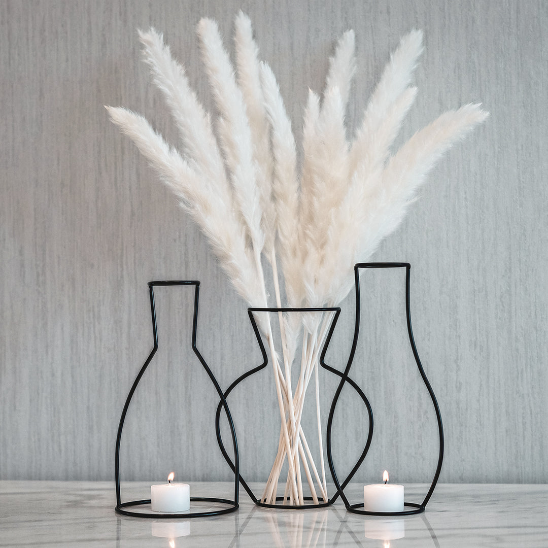 Modern Line Vase & Pampas