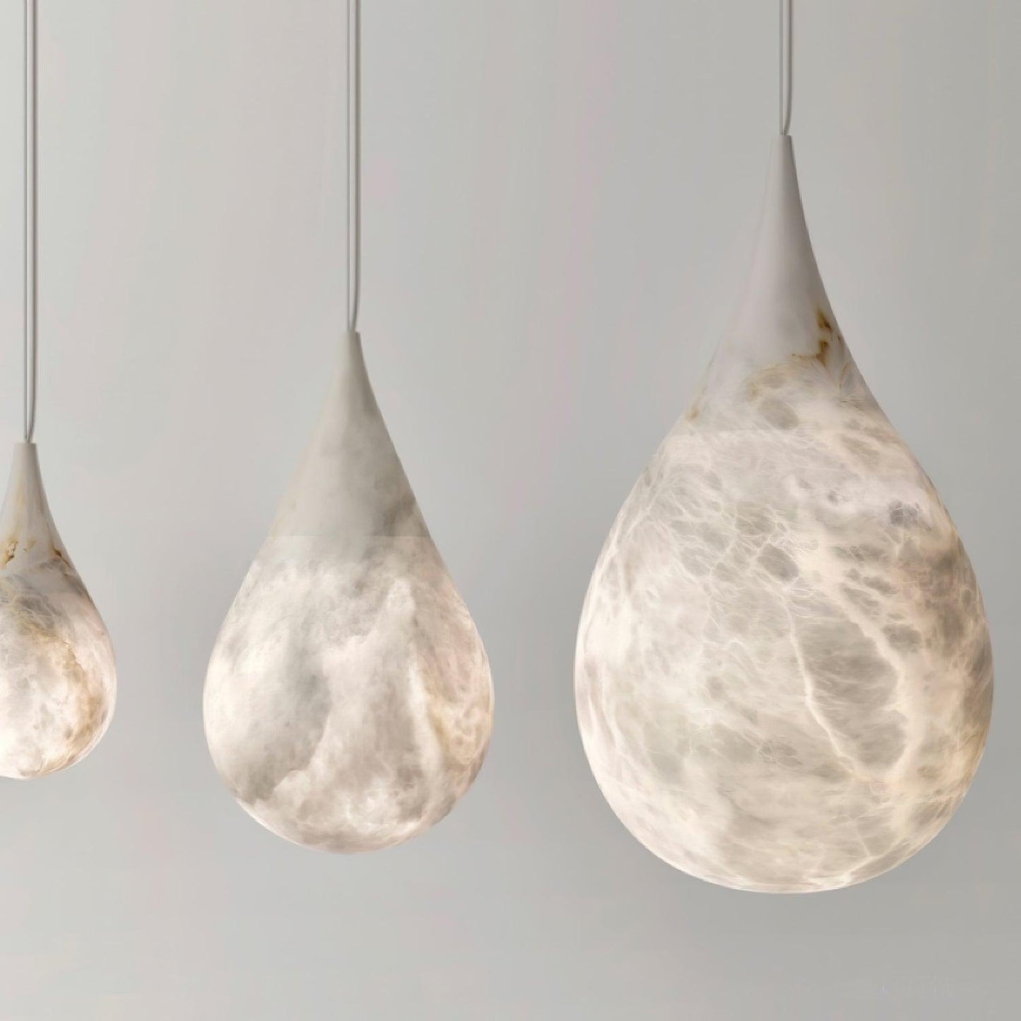 Marble Raindrop Pendant Light