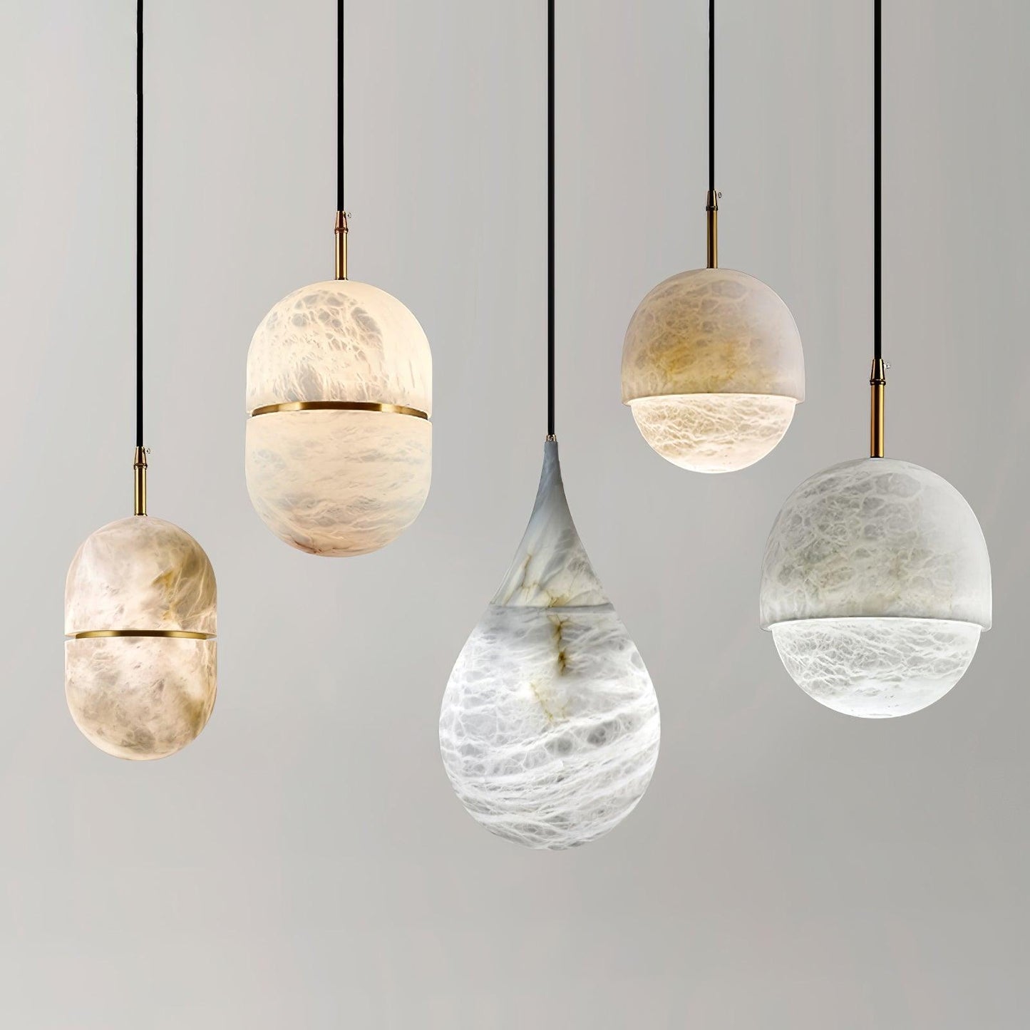 Marble Raindrop Pendant Light