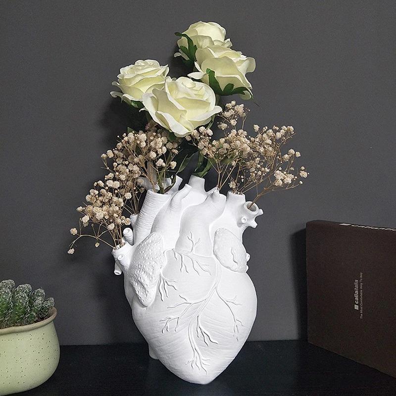 Blooming Heart-Shaped Bud Vase