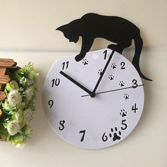 Black Cat Wall Clock