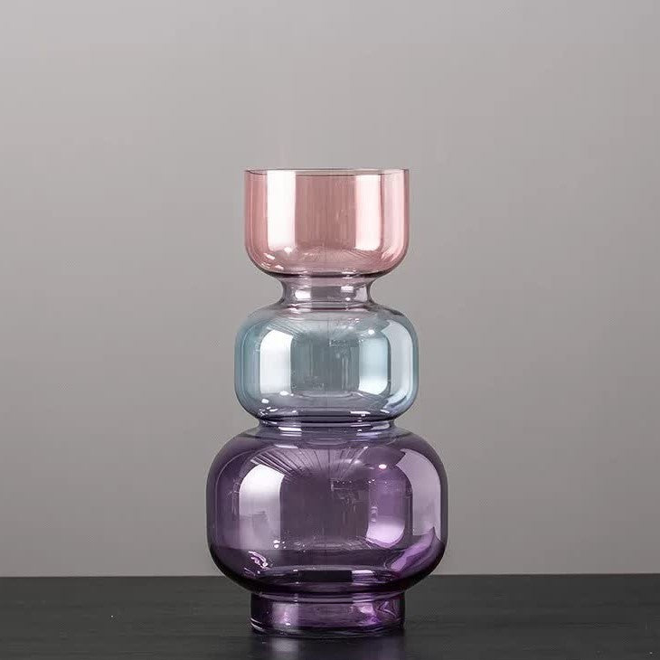 Multi-Color Curved Vase