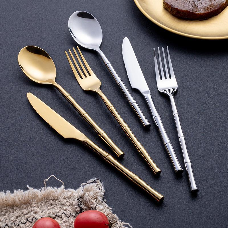 Metal Bamboo Cutlery Set